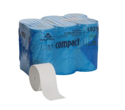 Georgia Pacific Compact® Coreless 2-Ply Bath Tissue, 18/1500
