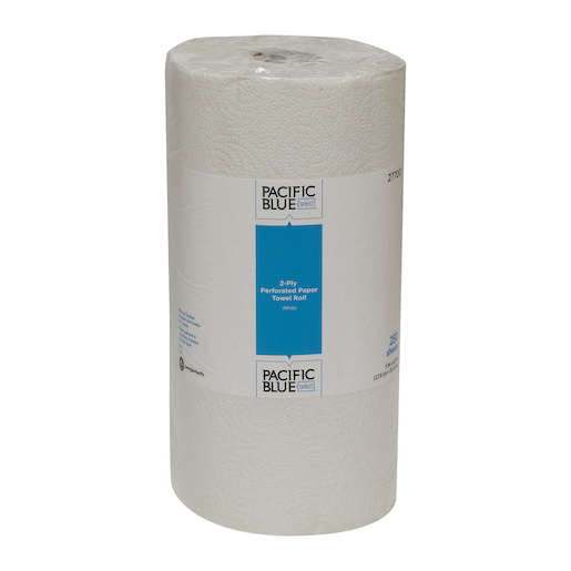 GP Pacific Blue Select™ 2ply Perforated Roll Towel, White, 12/250