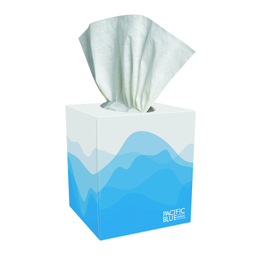GP Pacific Blue Select™ White Cube 2ply Facial Tissue, 36/100