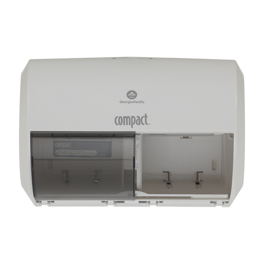 Compact® Side-by-Side White Double Roll Tissue Dispenser