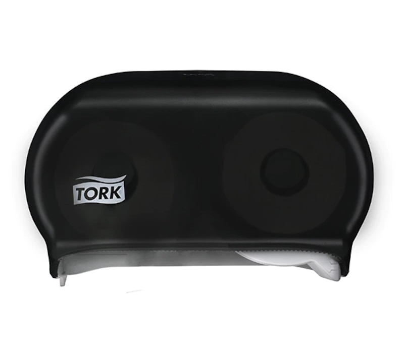 Tork Twin Bath Tissue Dispenser, Smoke