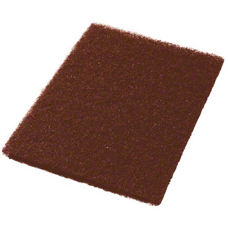 5/CS 14"x20" Brown Scrubbing Floor Pads