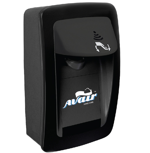 AVAIR Black Deco No Touch Soap/Sanitizer Dispenser