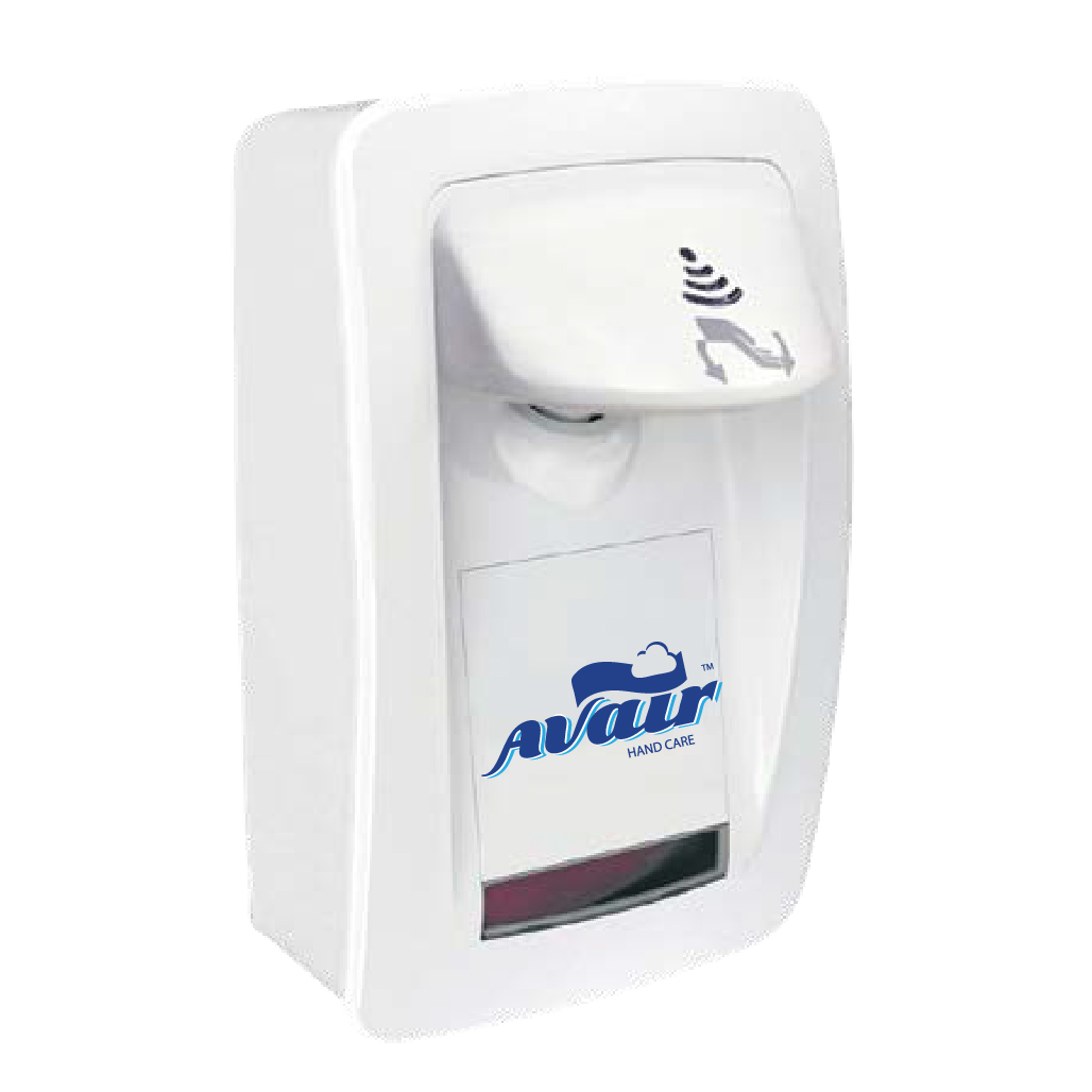 Avair™ White Deco No Touch Soap/Sanitizer Dispenser