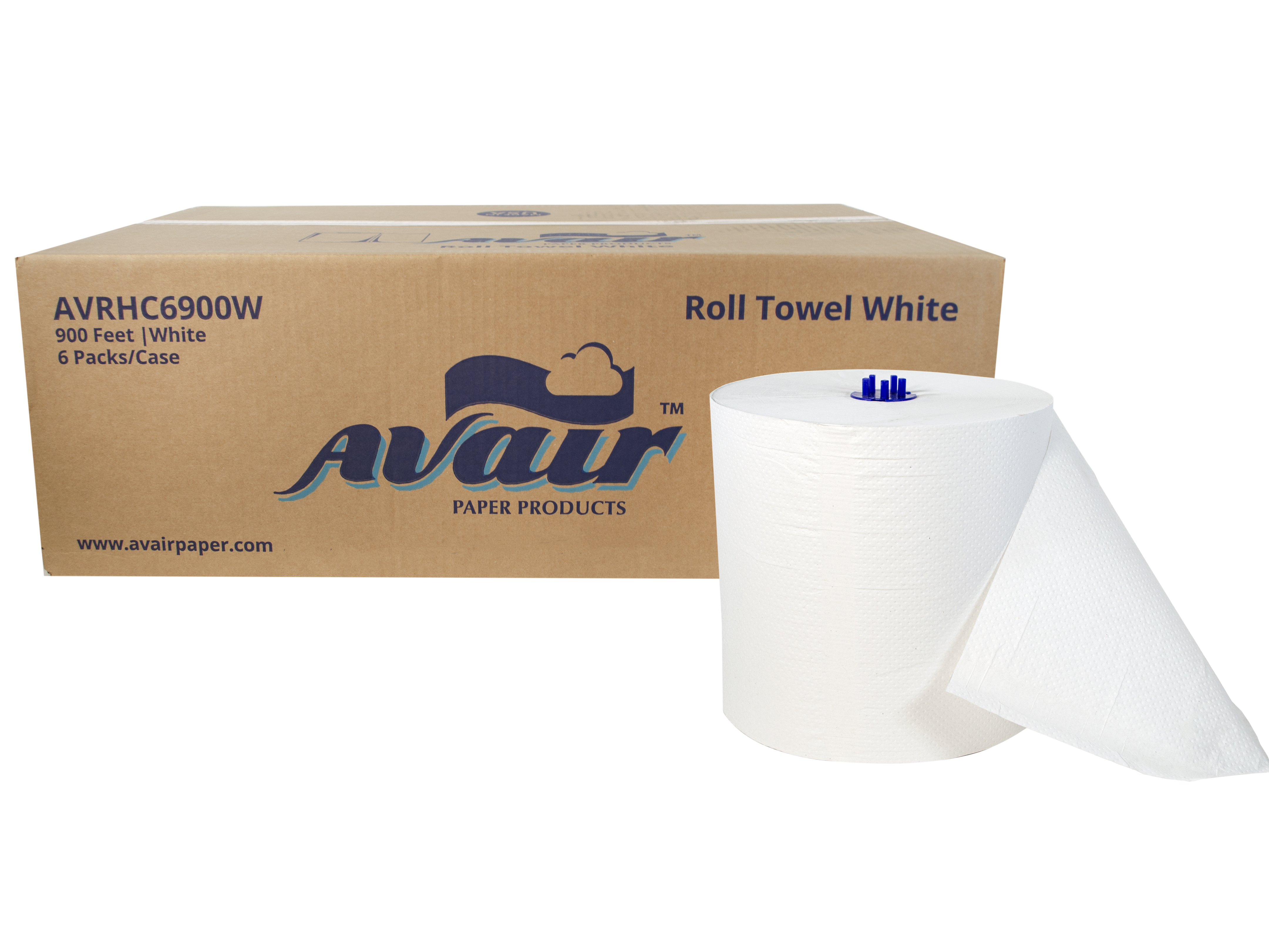 AVAIR White Roll Towel 6/900'