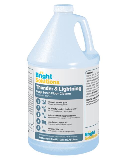 Bright Solutions Thunder & Lightning Floor Cleaner -Gal.. 4/cs