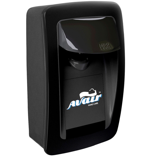 AVAIR Black Deco Manual Soap/Sanitizer Dispenser