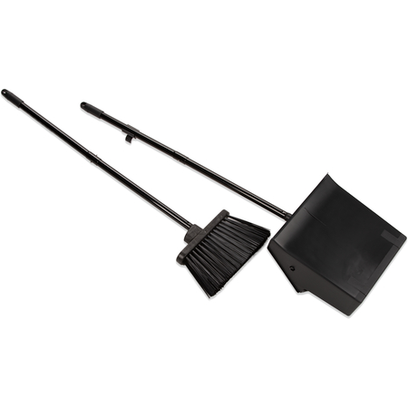 Duo-Pan™ Upright Dust Pan & Broom 36" - Black