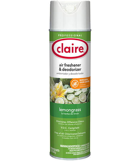 12/12oz Claire® Lemongrass Air Freshener & Deodorizer