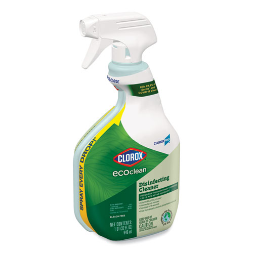 9/32oz EcoClean Disinfecting Cleaner, Unscented Spray Bottle