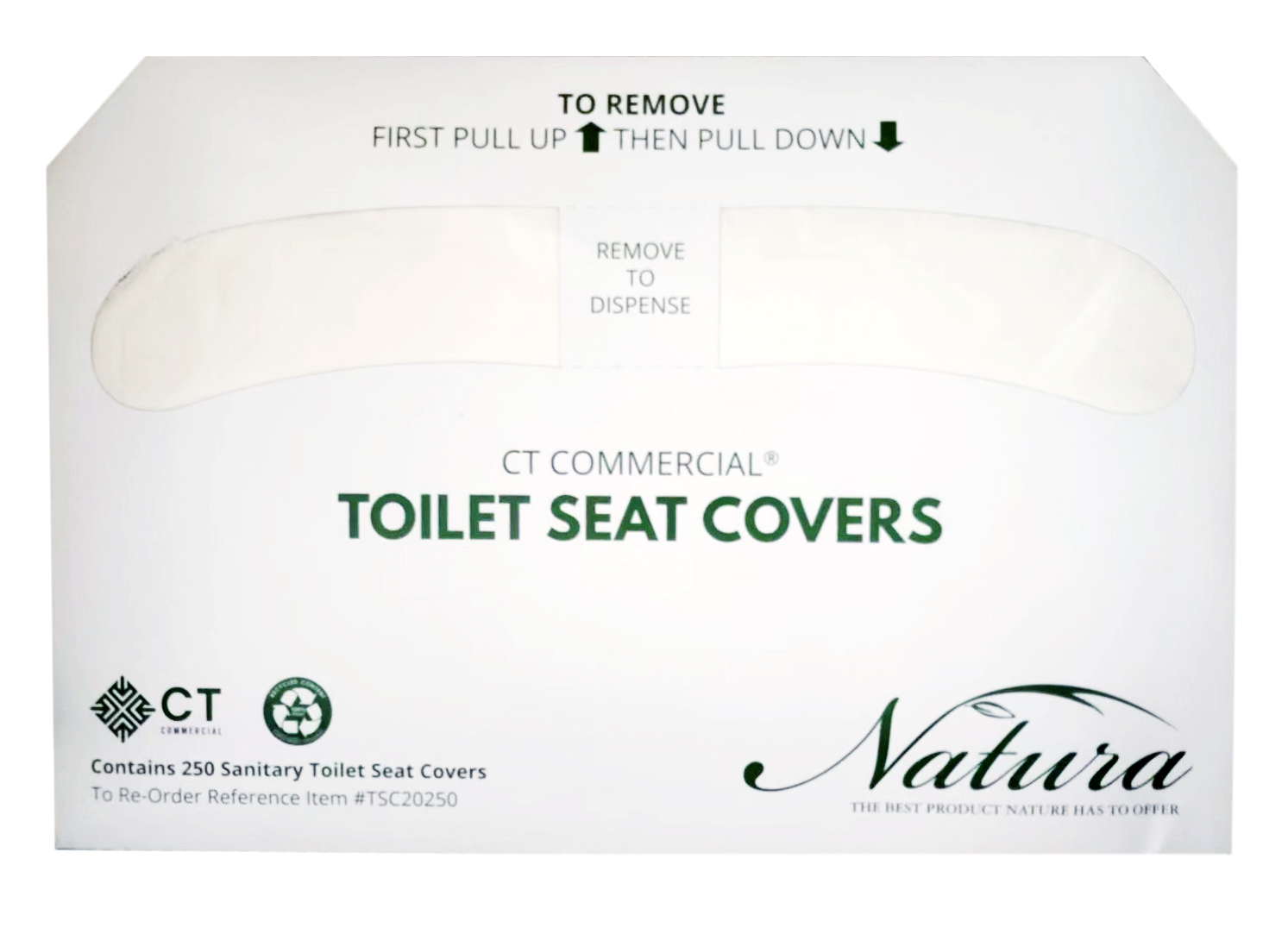 20/250 1/2 Fold Natura Toilet Seat Covers
