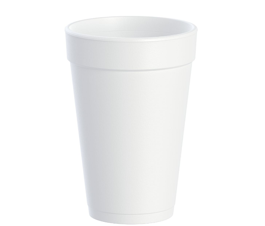 Dart Large Foam Drink Cup, 16 oz., 40/25/cs