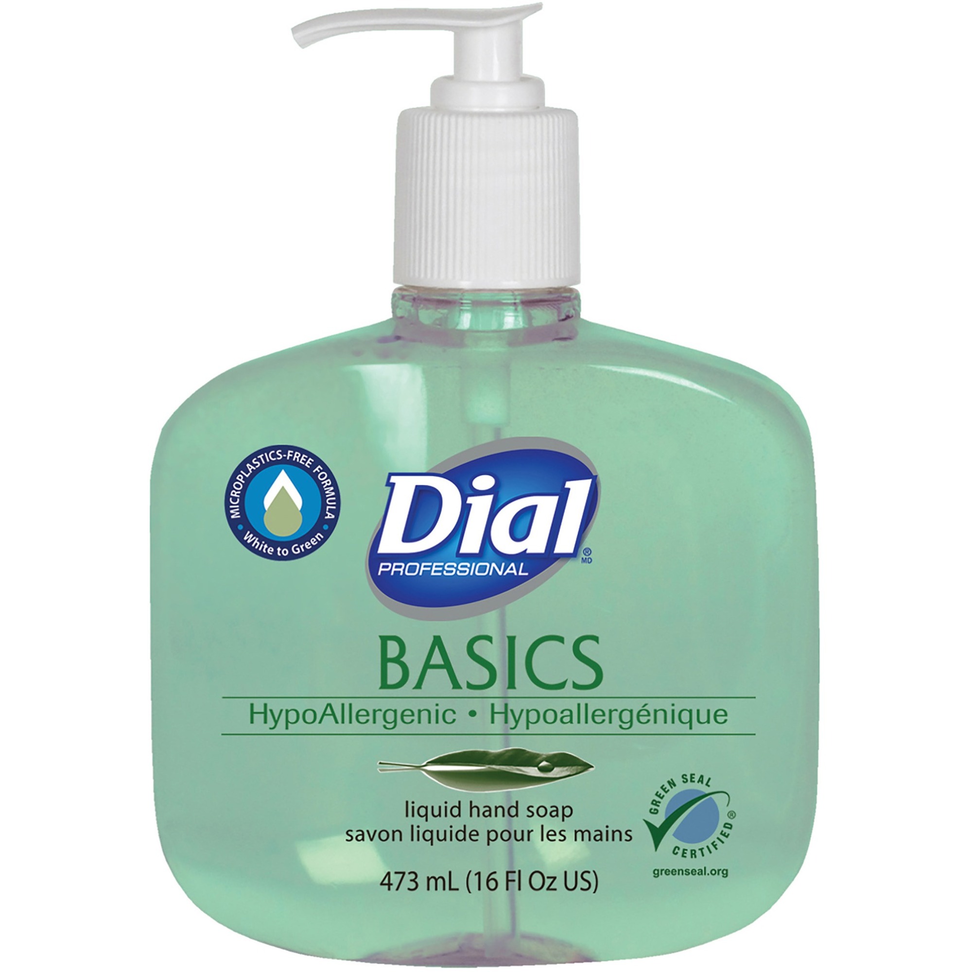 12/cs Dial Basics Liquid Hand Soap 16oz Pump