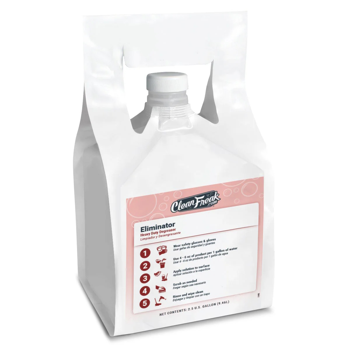 CleanFreak® 'Eliminator' Heavy Duty Floor Cleaning Degreaser (2.5 Gallon FlexMax™ Pouch)