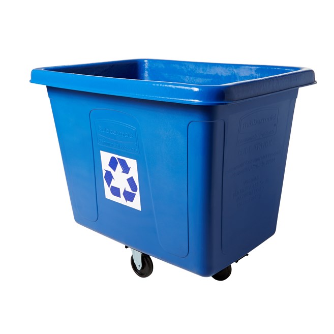 16CuFt Cube Truck Blue Recycl 500lb Cap