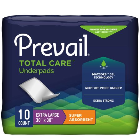10/12 XL Prevail Super Absorbent Underpad