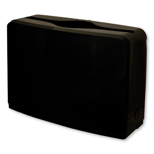 Countertop Multifold Towel Dispenser, Black, 10.63x7.28x4.53
