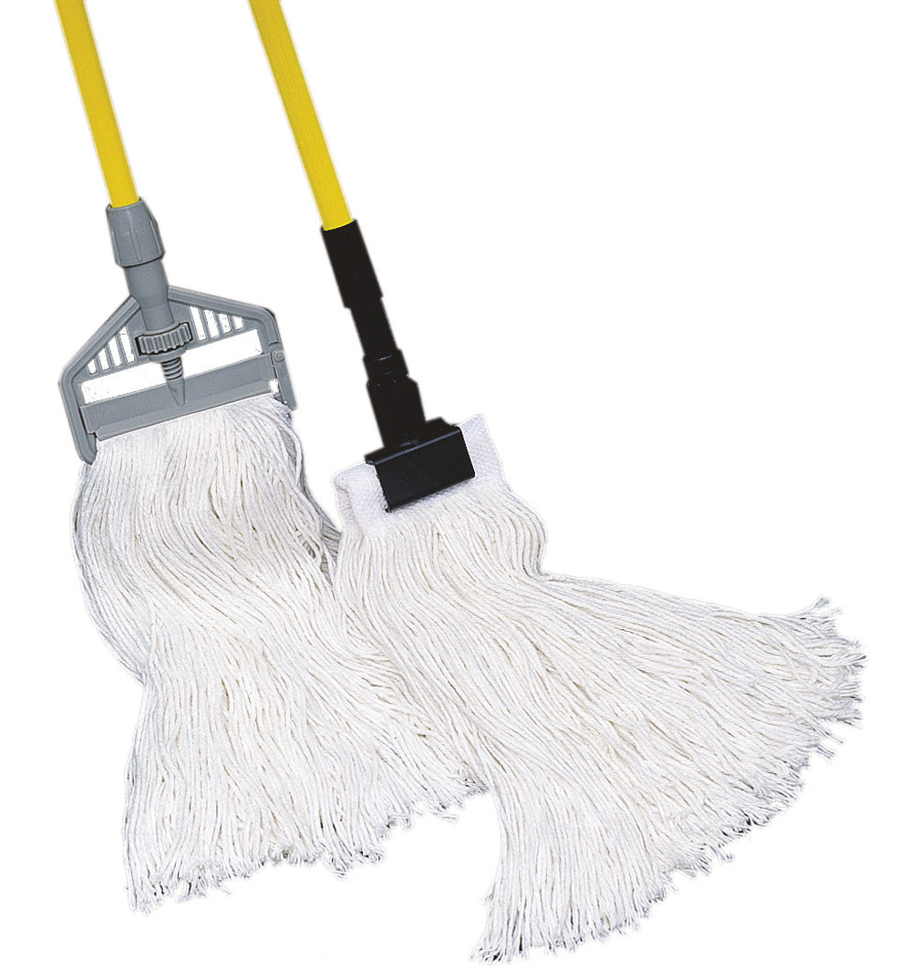 12oz White Rayon CE Sta-Flat Bolt Wet Mop