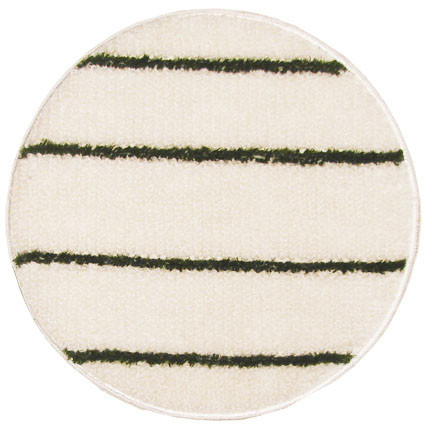 21" Carpet Bonnet w/Green White Stripes