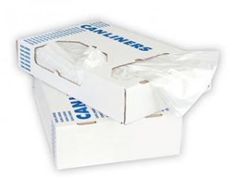0.5 Mil Case of 500 24x32 Inch Clear 12-16 Gallon MediChoice Can Liner 131432MCOR01 