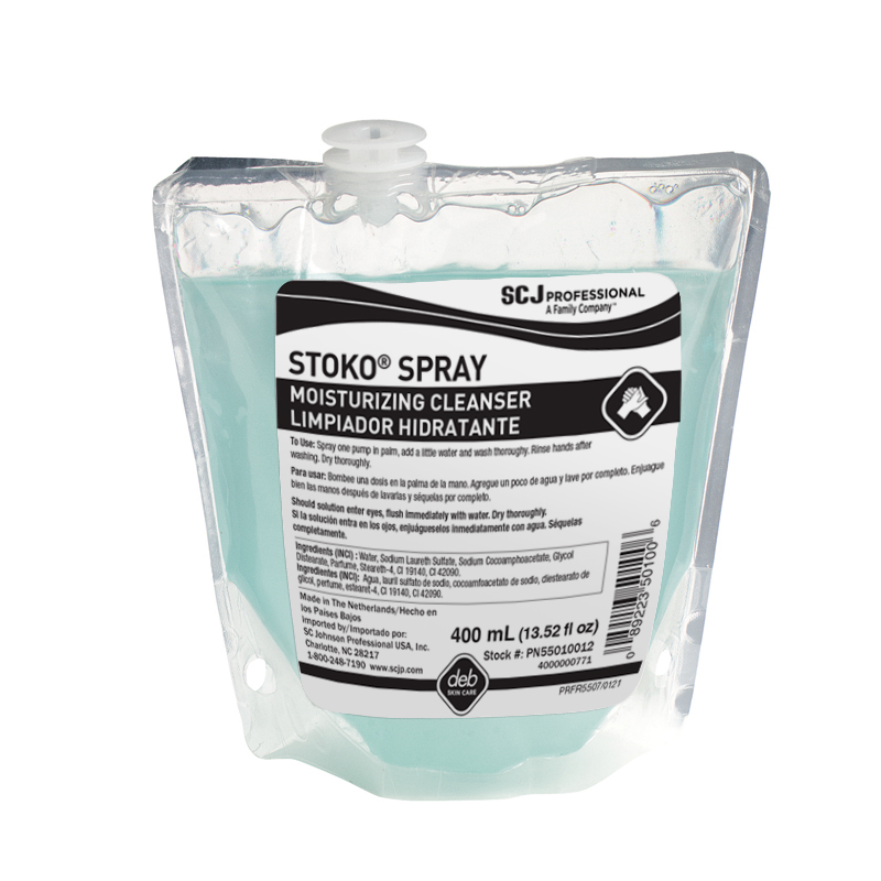 Stoko Spray Moisturizing Soap 400mL 12/cs