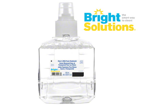 Bright Solutions® Clear & Mild Foam Handwash, 2/1200ml