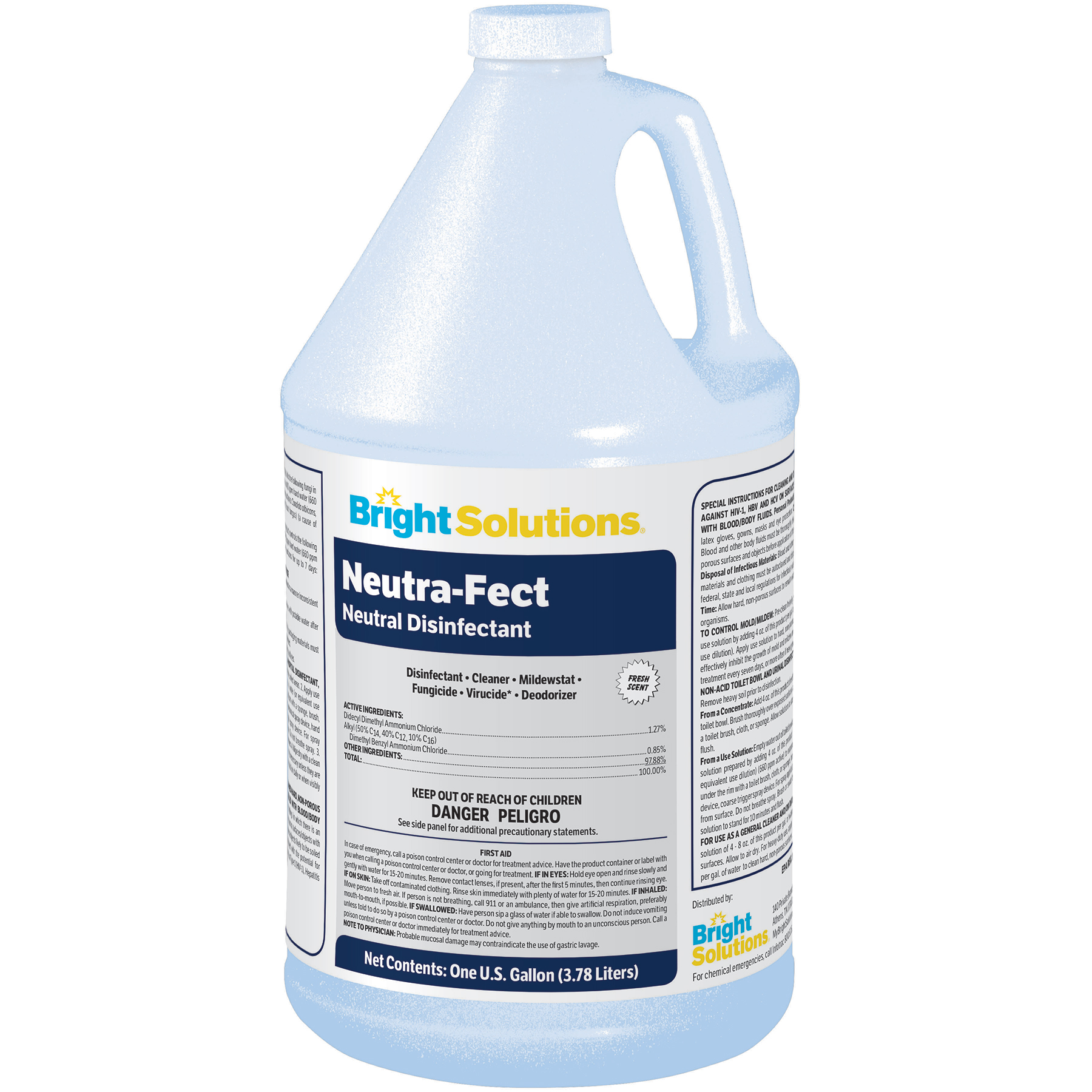 Bright Solutions Neutra-Fect Fresh Scent Neutral Disinfectant - 4/1gl