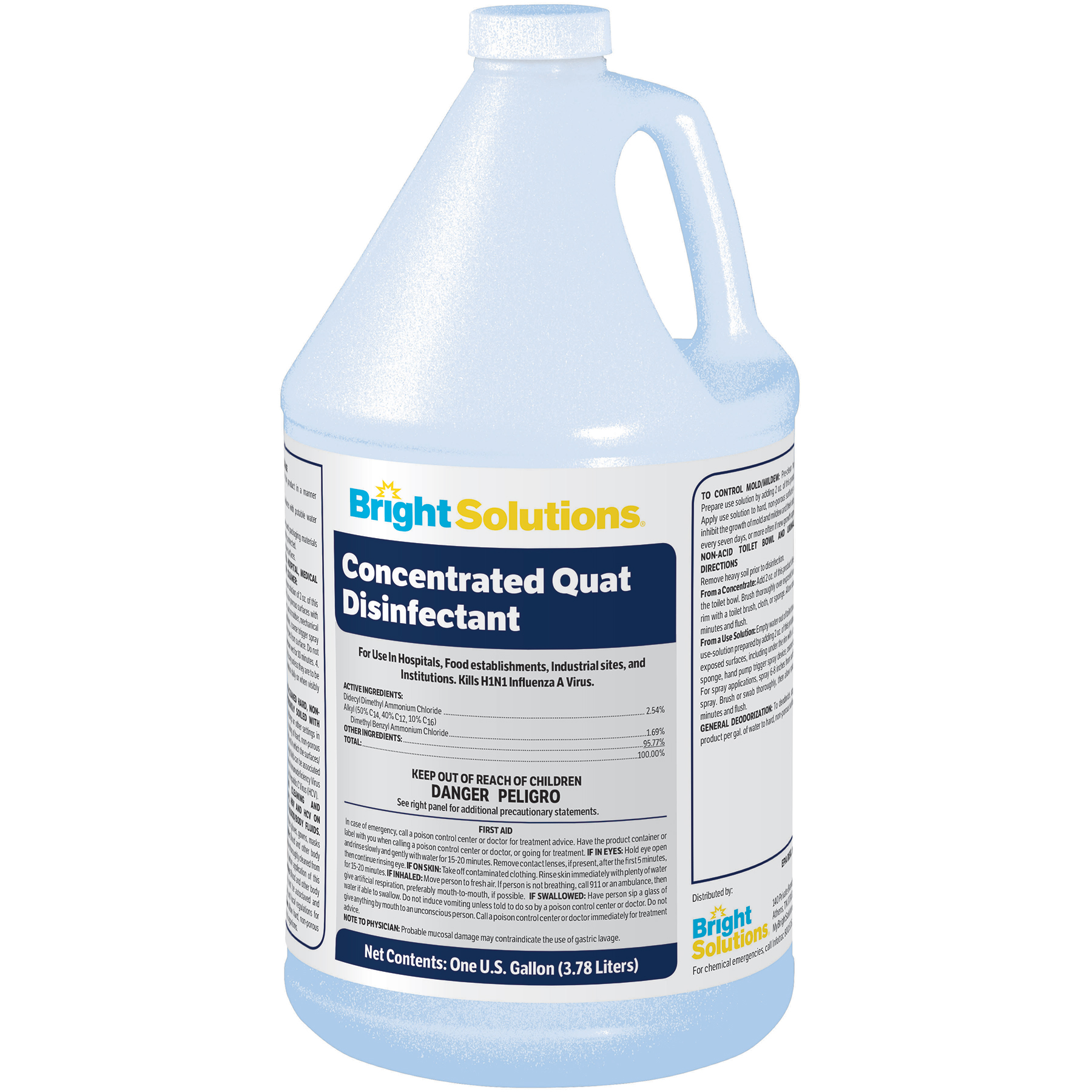 4/1GL Concentrated Quat Disinfectant Cleaner