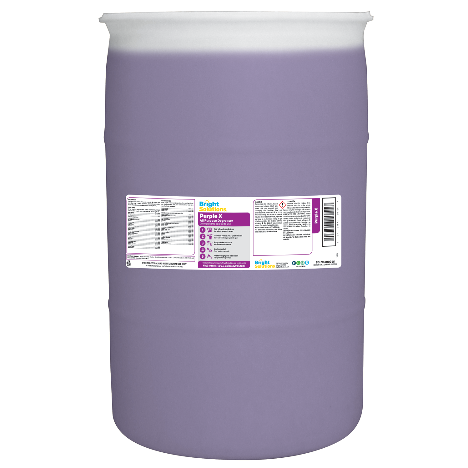 Bright Solutions® Purple X Degreaser - 55gl