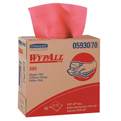 5/80 WYPALL X80 POPUP RED WIPERS