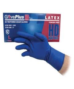 10/50 Glove Plus HD Med;Pf 15ml Latex Exam Glove Image 1