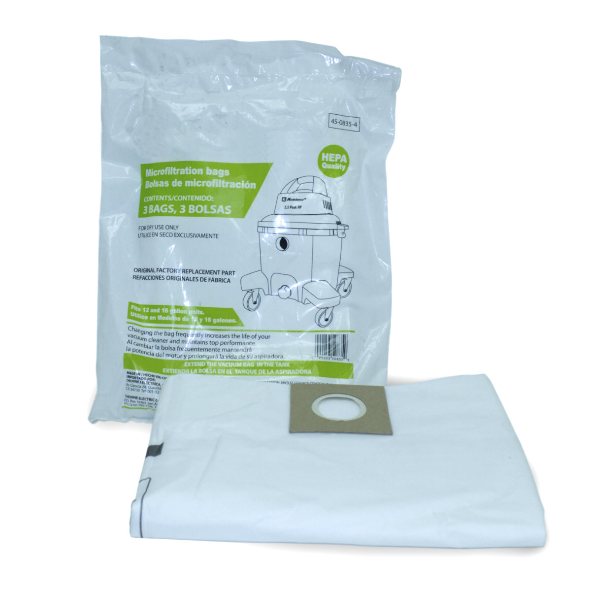 3 Pk Microfilter Bag for CF Wet/Dry Vac Image 1