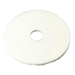 3M[TM] 4100 White Super Polish Pad - 19". 5/cs