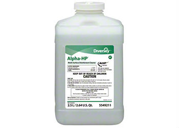 Diversey Alpha-HP[R] Multi-Surface Disinfectant Cleaner. 2/cs