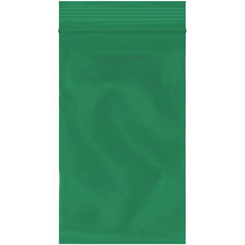 BAG RECLOSABLE 5IN 3IN 2MIL POL THN GRN - Image 1