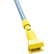 Gripper® Clamp Style Wet Mop Handle, Plastic Yellow Head, Gray Aluminum Handle