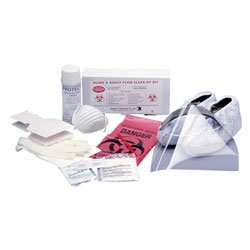 Impact[R] Bloodborne Pathogen Cleanup Kit w/Disinfectant. 6/cs