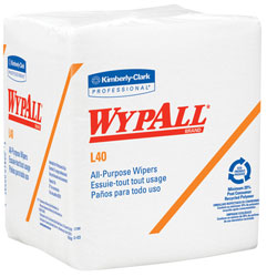 KC WYPALL[R] L40 Wiper - 12.5" x 13", White. 18/56/cs