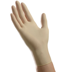 AMBITEX® XL Powdered, Latex, Multi-purpose Cream Glove 10/100