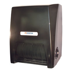 Merfin[R] Mechanical Hands-Free Towel Dispenser - Smoke Gray. ea