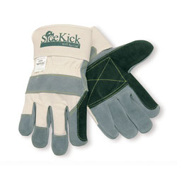 Memphis Side Kick[R] Green Double Leather Glove - XL. 6dz/cs