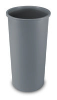 Rubbermaid[R] Untouchable[R] Round Container - 22 Gal., Gray. ea