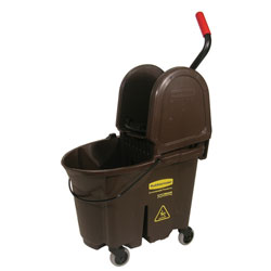 Rubbermaid[R] WaveBrake[R] Down Press Combo - 35 Qt., Brown. ea