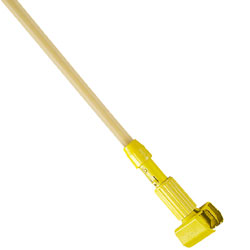 Rubbermaid[R] Clamp Style Mop Handle - 60", Hardwood. 12/cs