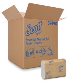 Scott Towel 8x9.4 MultFold Wht - Image 1
