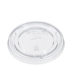 Lid Flat Straw Slot 4in PET - Image 1