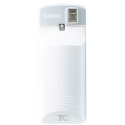 TC[R] Microburst[R] 9000 LCD Dispenser - White. 6/cs