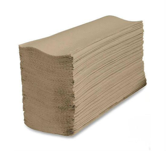 16/250 Brown Multifold Towels Image 1