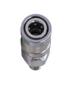 Coupler 1/4” Socket, MPT, Zinc Image 1