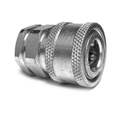 Coupler 3/8" Socket, FPT, Zinc Image 1